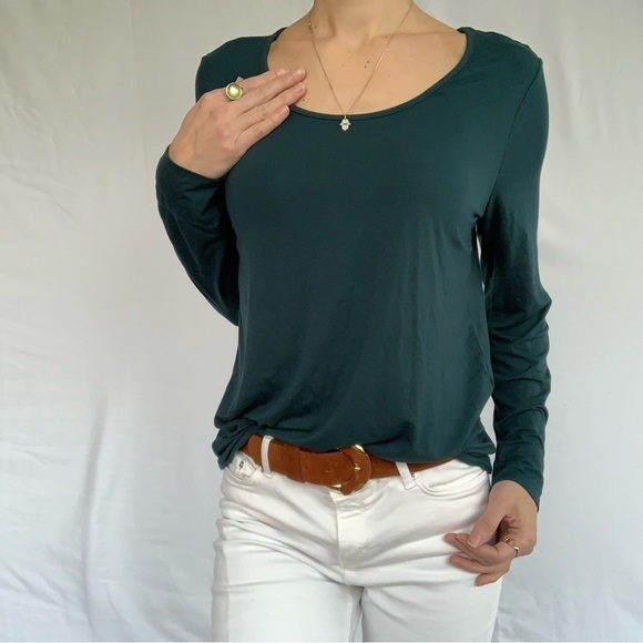 Soma green crew neck blouse long sleeves Size S - Picture 15 of 15